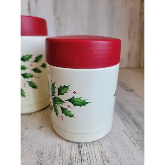 Lenox‎ small food insulated container set mistletoe Xmas kitchen - Picture 3 of 8
